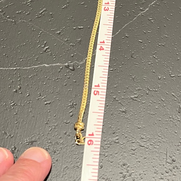 💛 VINTAGE CREAM & GOLD-TONE KNOT NECKLACE – 80s Style - Picture 9 of 9